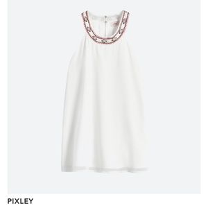 Embroidered Halter Blouse